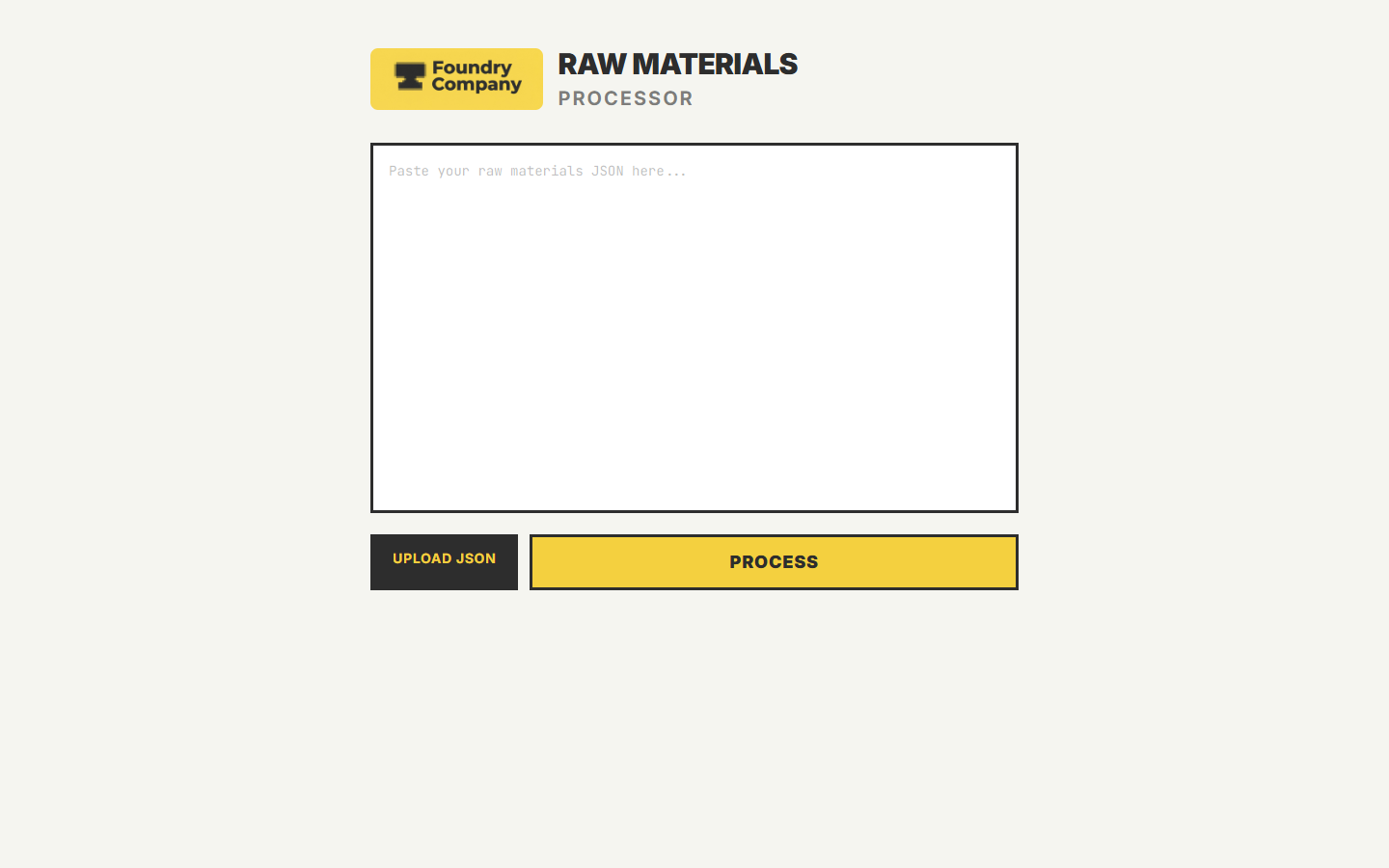 Foundry Raw Materials Processor